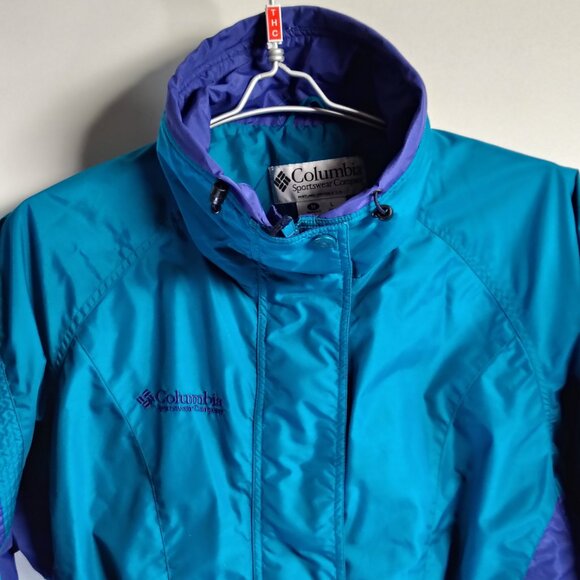 VINTAGE Columbia Gizzmo Jacket Women's Size Medium Teal Insulated Winter Coat - Picture 3 of 16